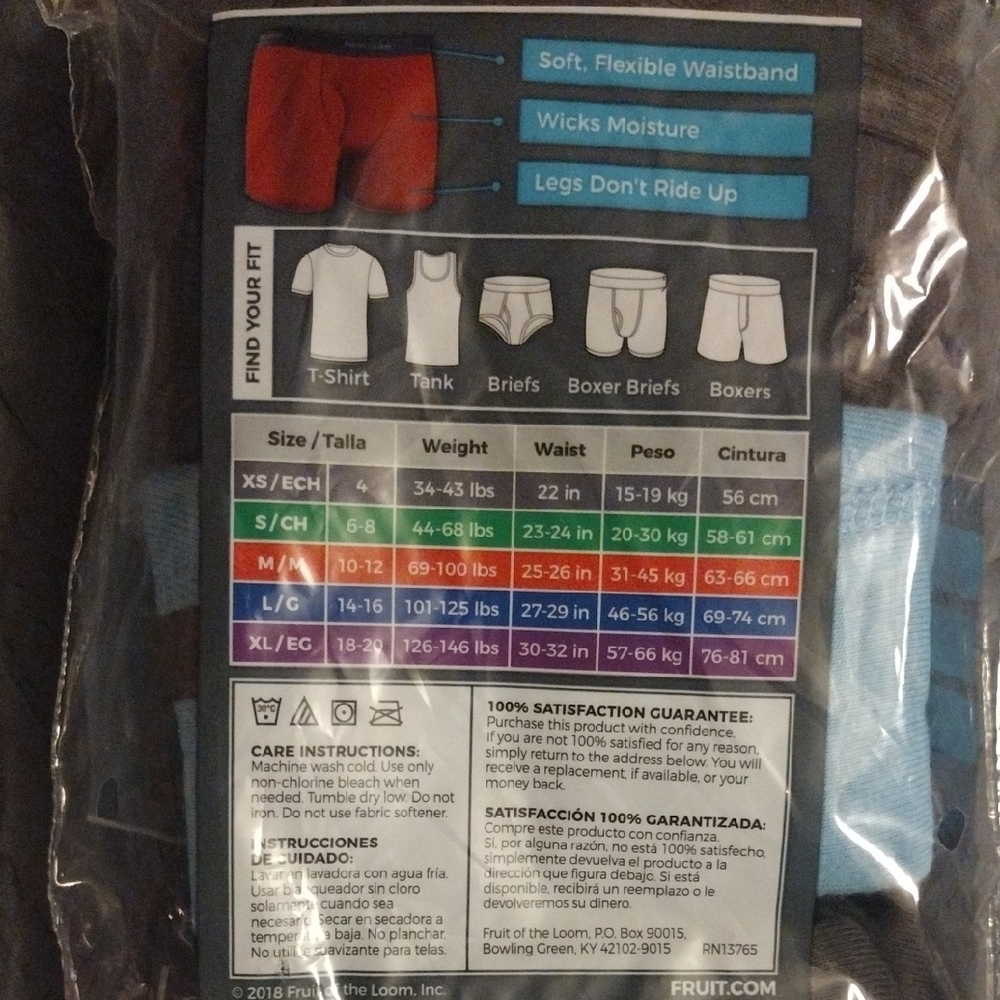 Fruit of the Loom Boys Gray And Blue Boxer Briefs 3 Pack - Picture 2 of 2
